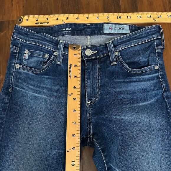 AG ADRIANO GOLDSCHMIED The Stilt Cigarette Leg Jeans in Medium Wash - Picture 11 of 13